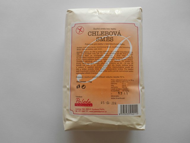 CHLEBOVÁ SMĚS 1000 g suchá směs bez lepku